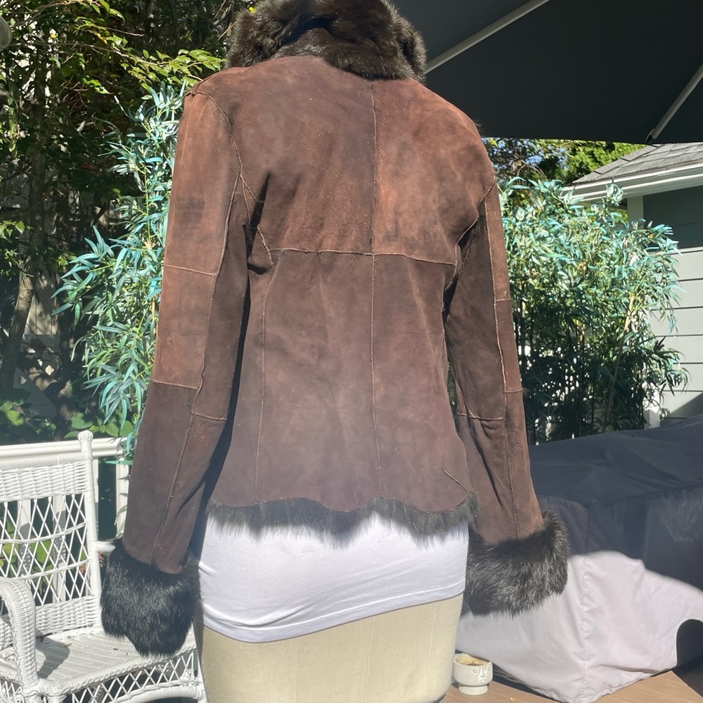 Reservable Cropped Shearling Jacket. Very Good Co… - image 5